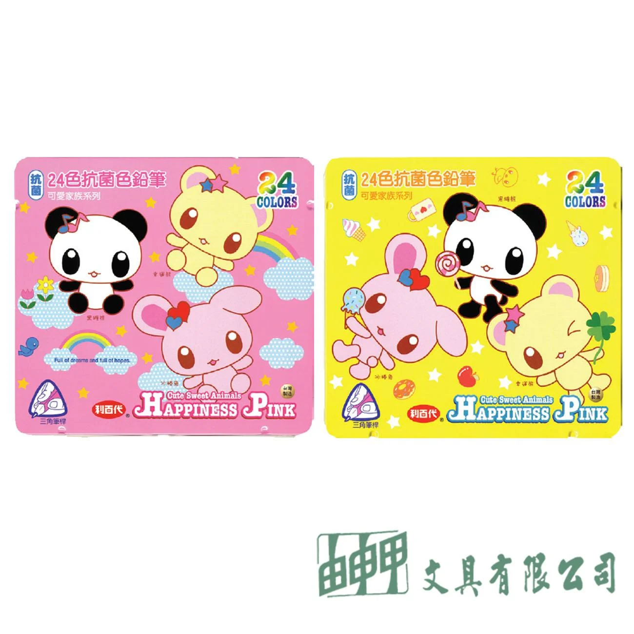 LIBERTY利百代 CC-074 可愛家族抗菌色鉛筆/24色 