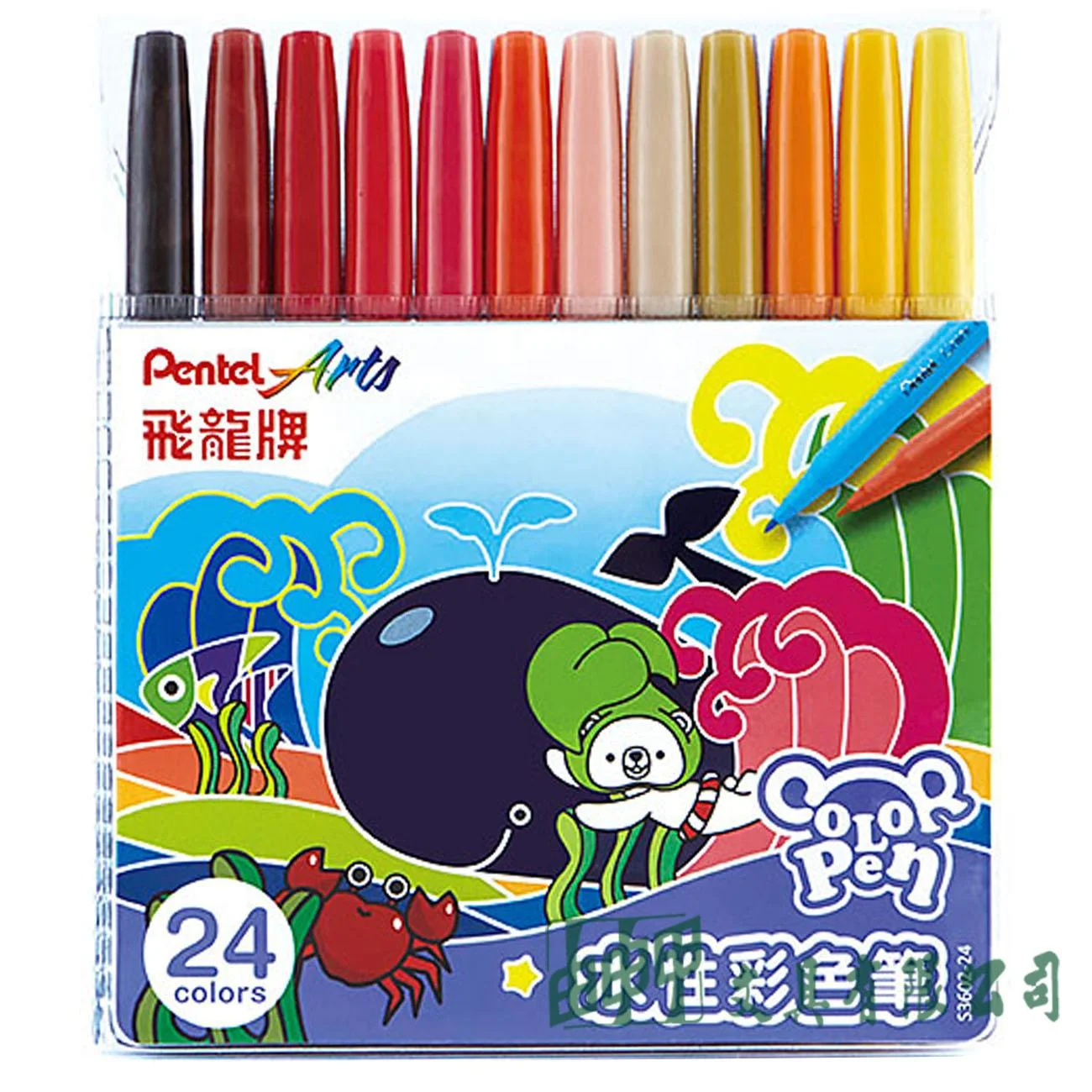 Pentel S3602-24 彩色筆/24色裝