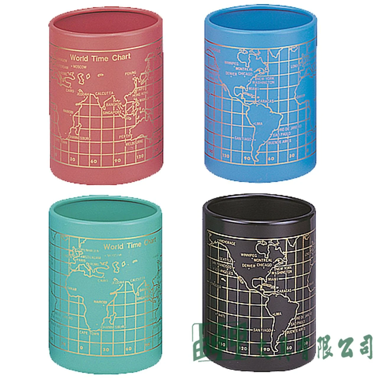 徠福 NO.2341 鐵製地圖筆筒