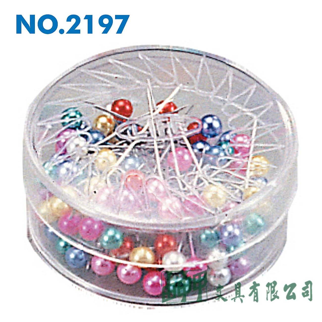 徠福 NO.2197 日本彩色珠針(40mm*90入)
