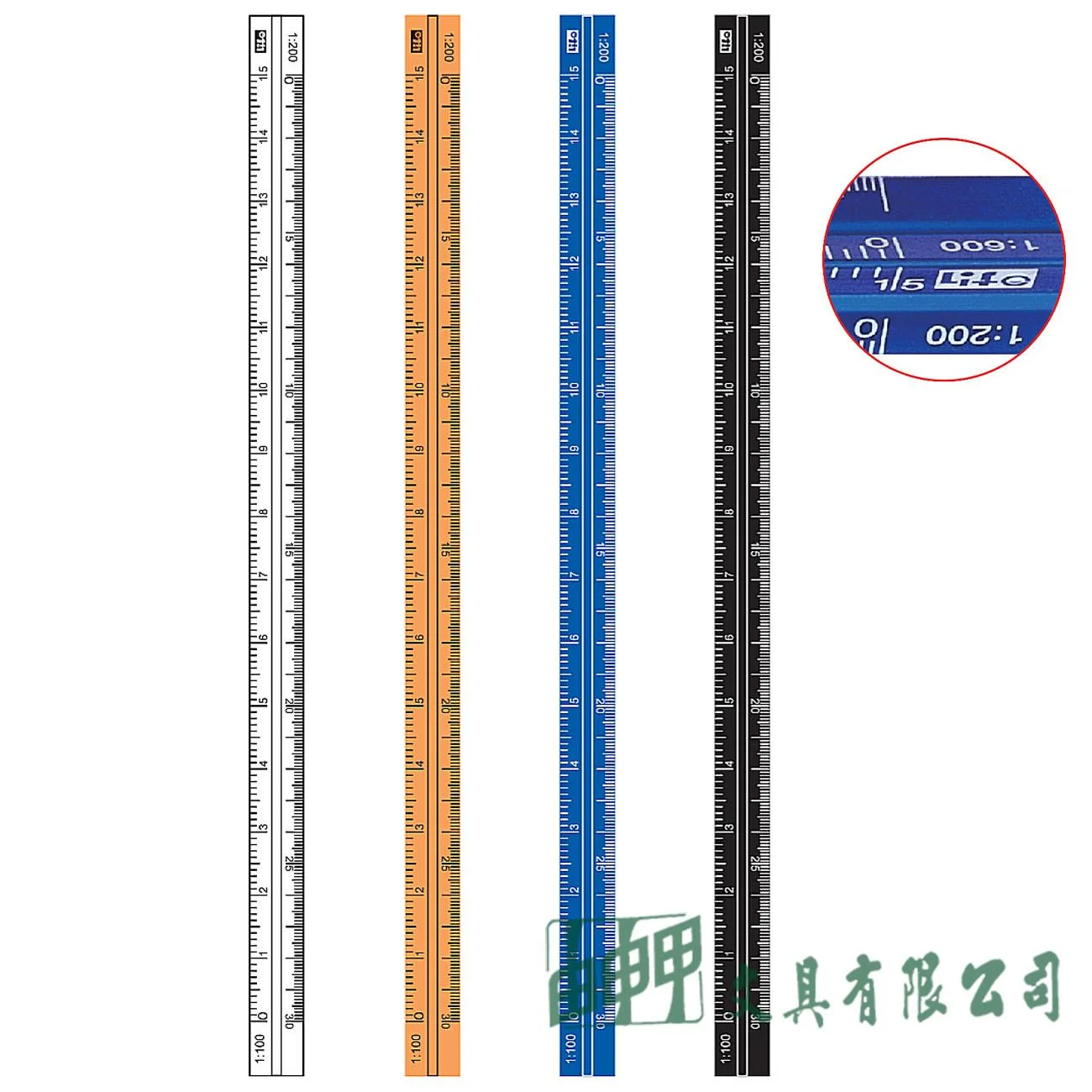 徠福 NO.6086 鋁合金比例尺-15CM (細桿)