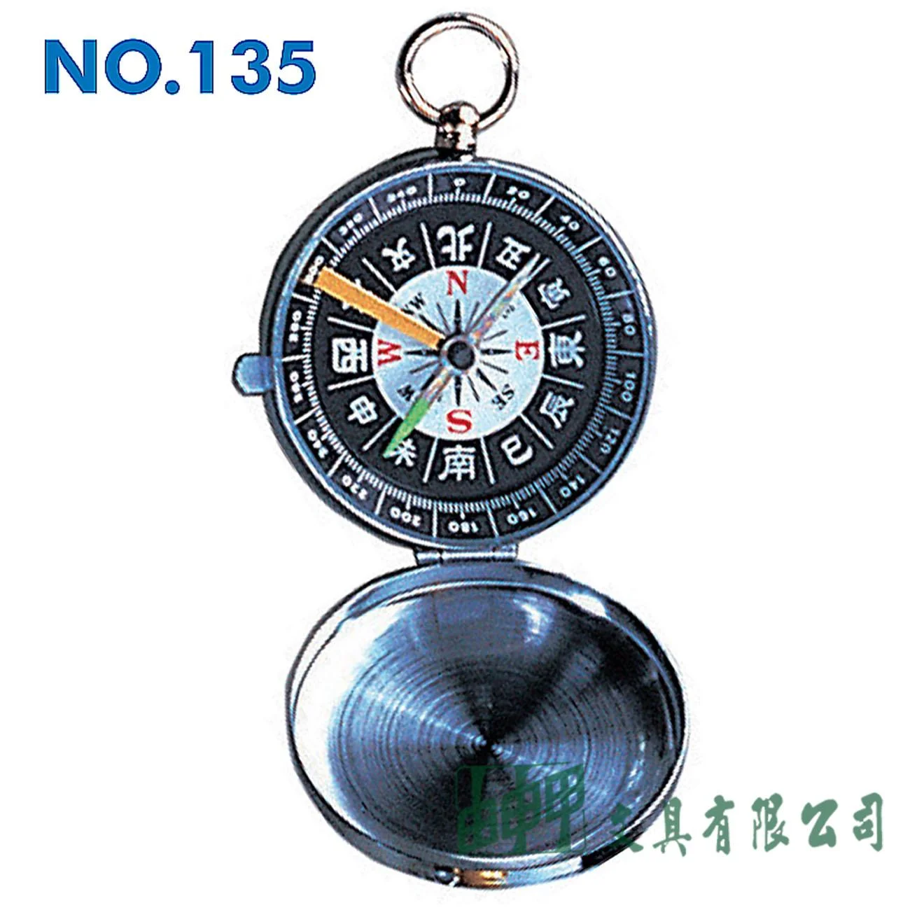 徠福 NO.135 日製附蓋指南針(指北針)-45mm