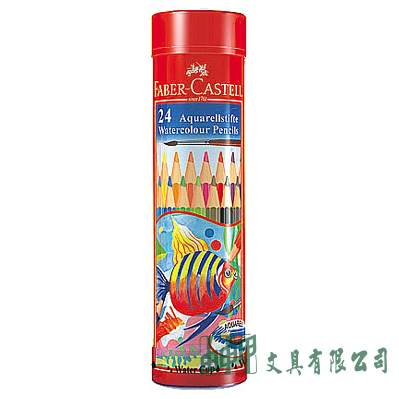 FABER-CASTELL輝柏 115924 兒童水性彩色鉛筆 棒棒筒裝 24色