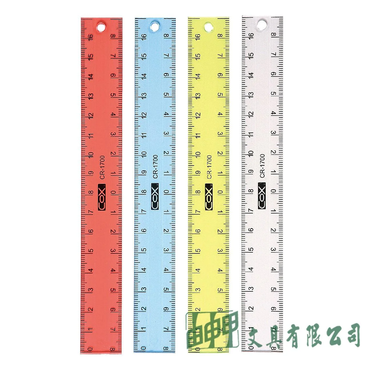 三燕COX CR-1700 17CM塑膠直尺