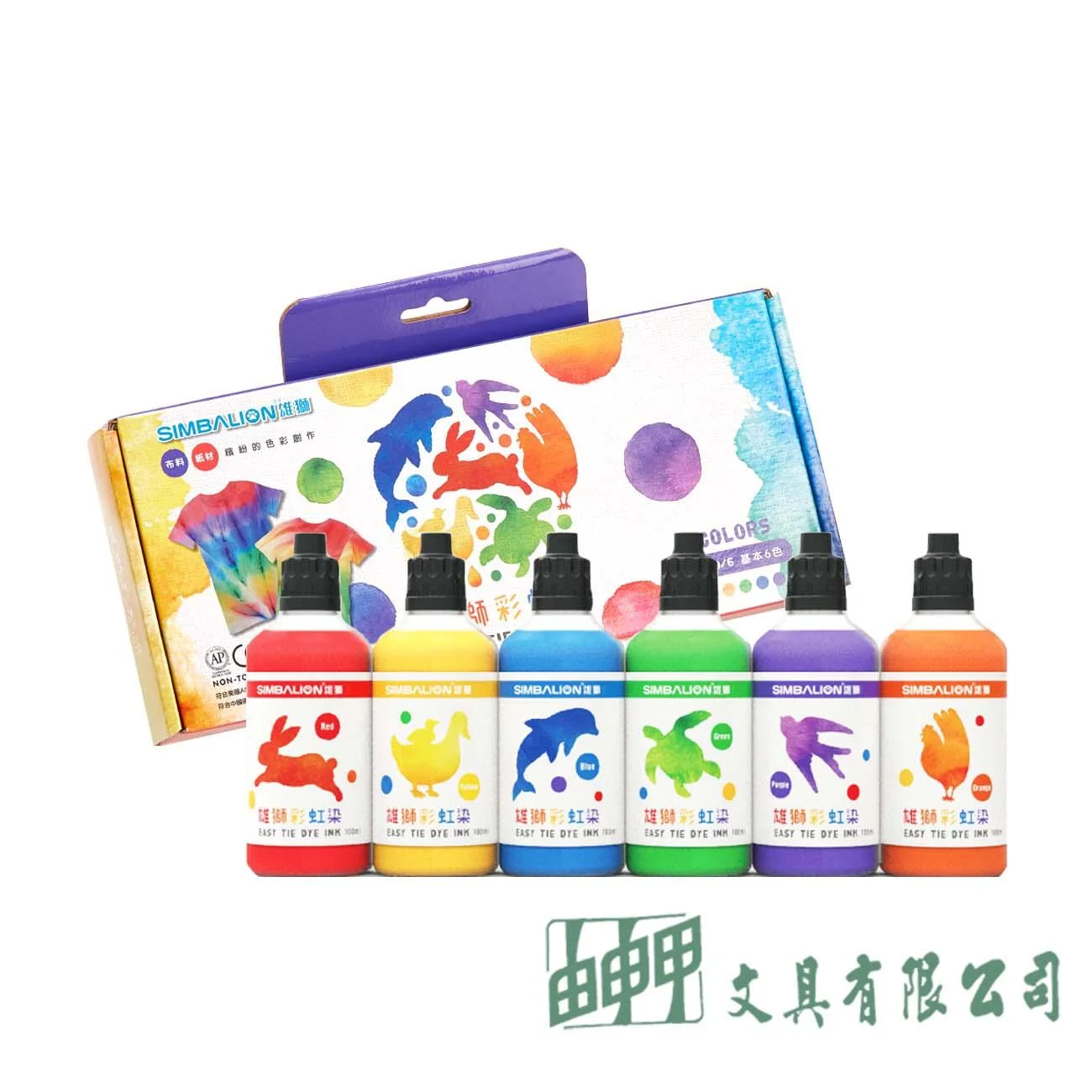 雄獅 PTD-100/6 雄獅彩虹染100ml(6入)