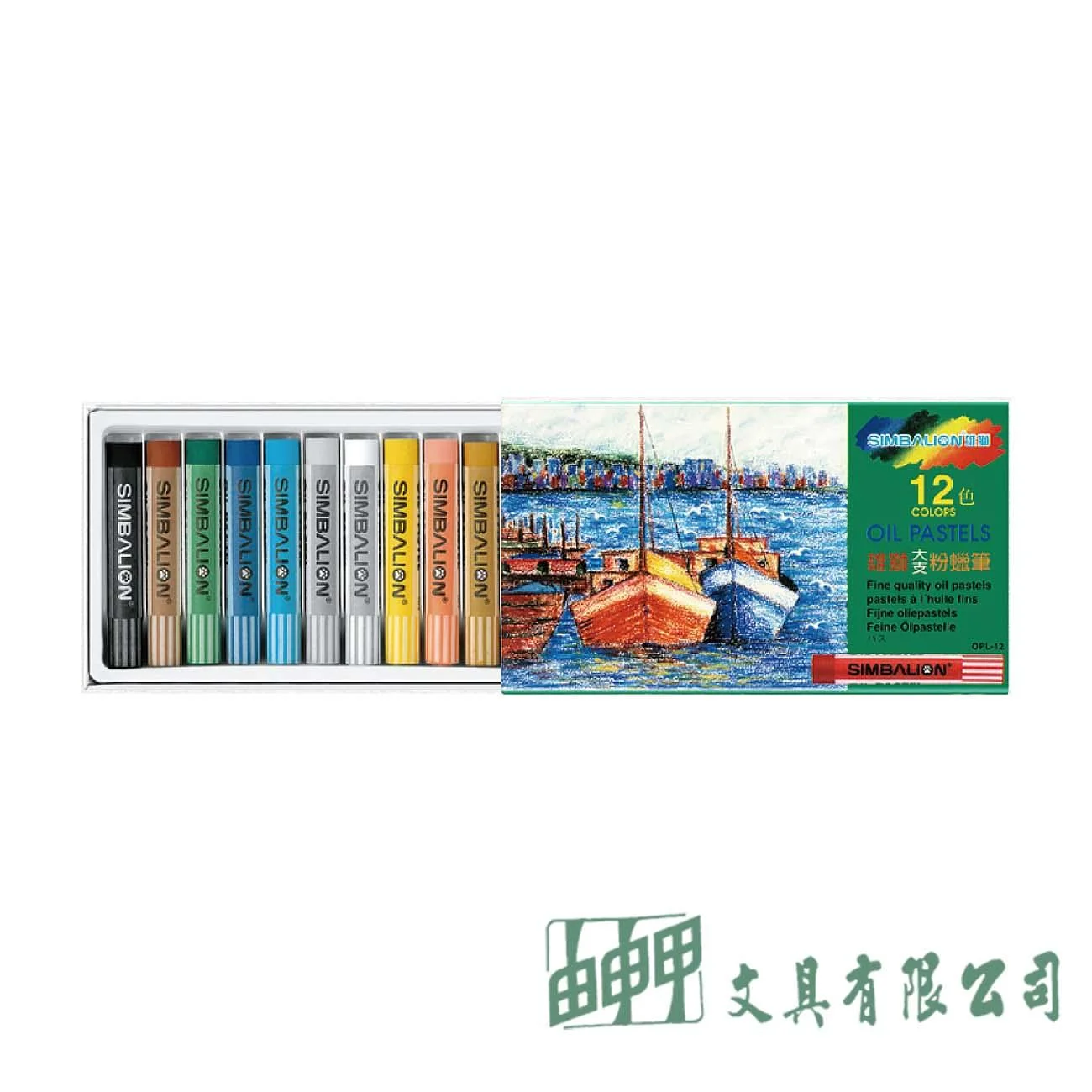 雄獅 OPL-12 特大粉臘筆12色