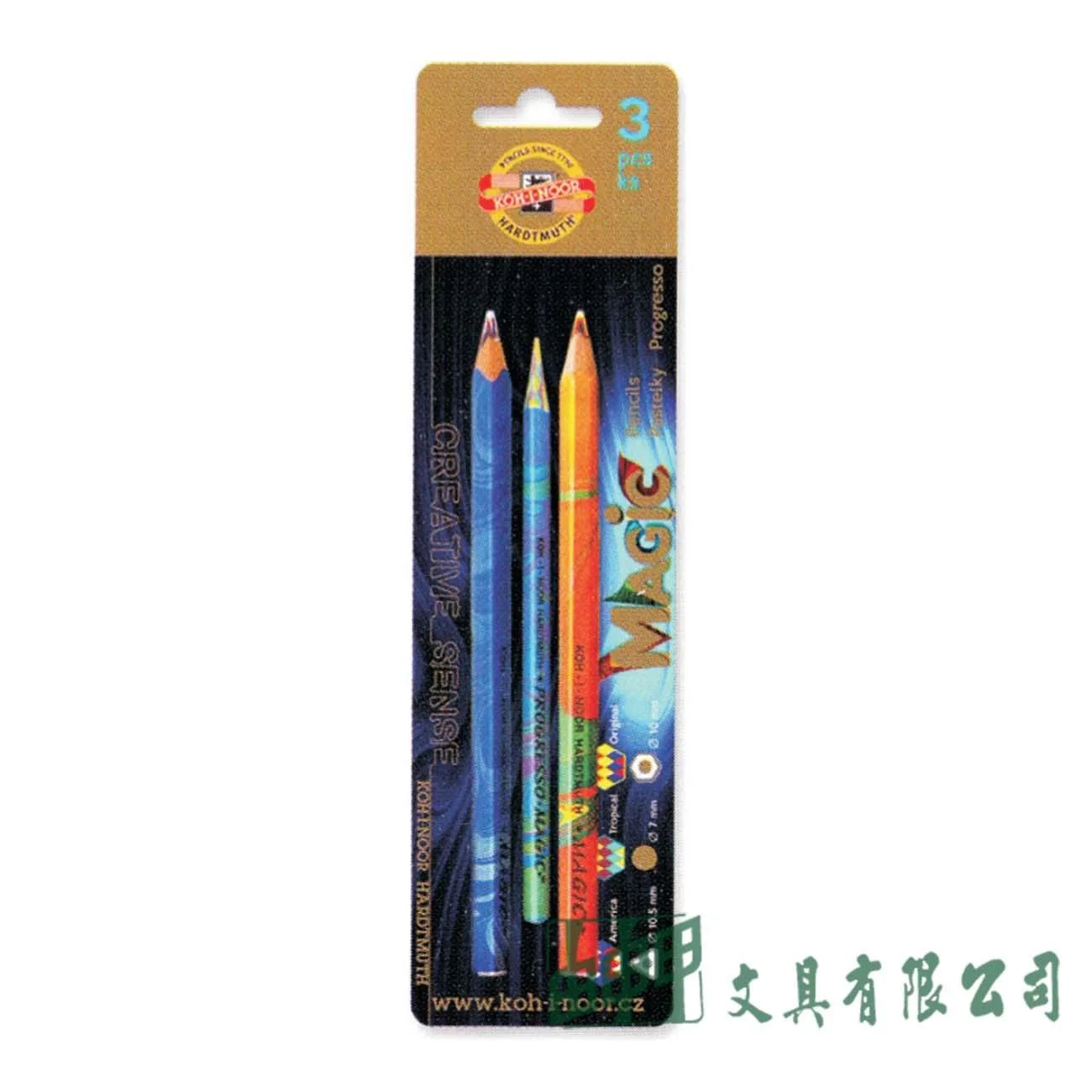 KOH-I-NOOR KOH-I-NOOR K9038 3合1魔術色鉛筆2+1支組 