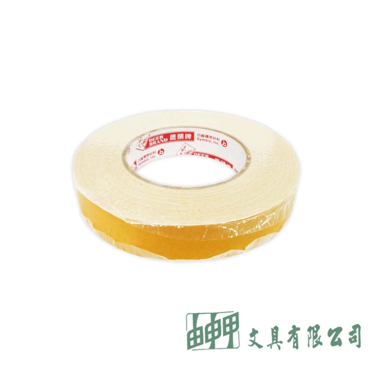 鹿頭牌 玻璃用布質雙面膠24mm*25m