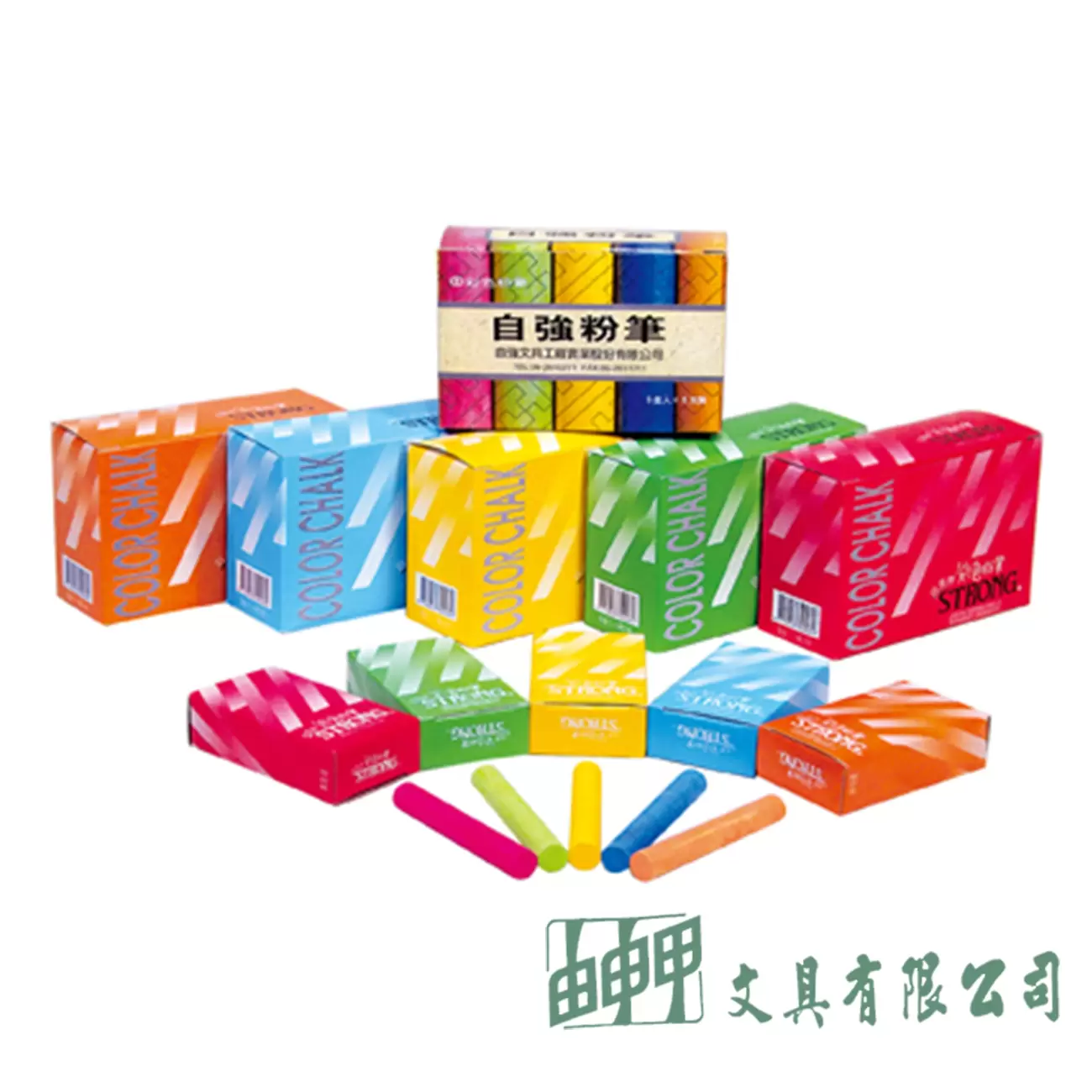 自強牌 彩色粉筆(40支入)