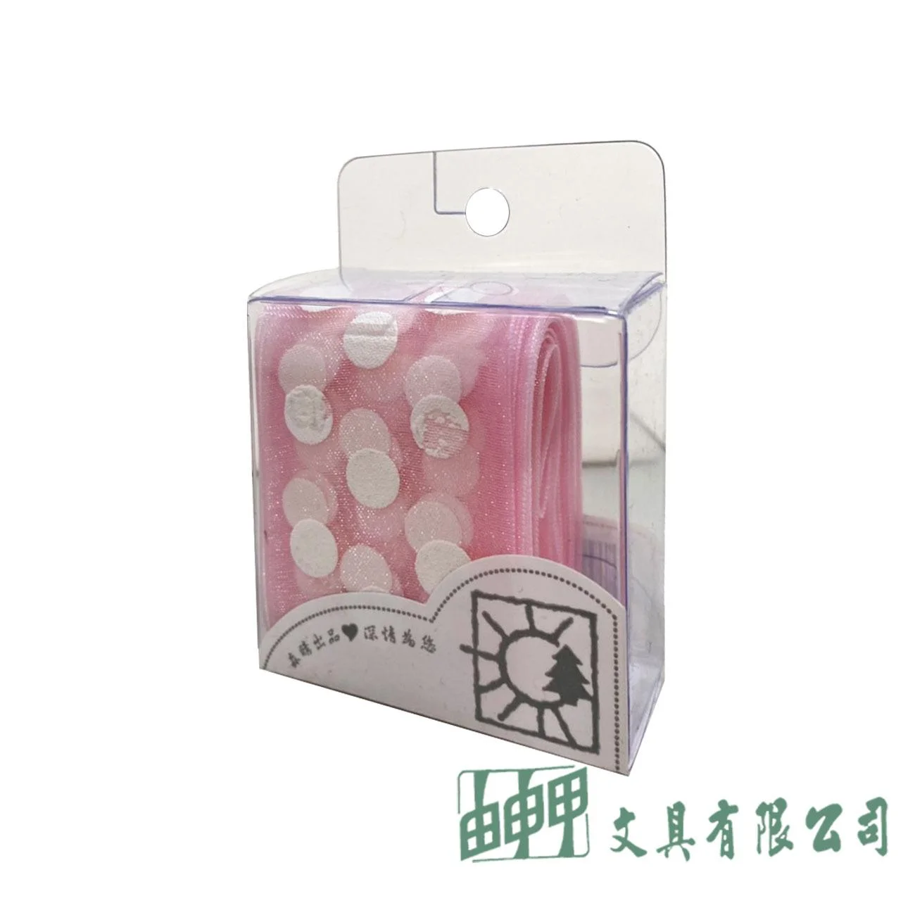 由申甲 四公分寬緞帶圓點