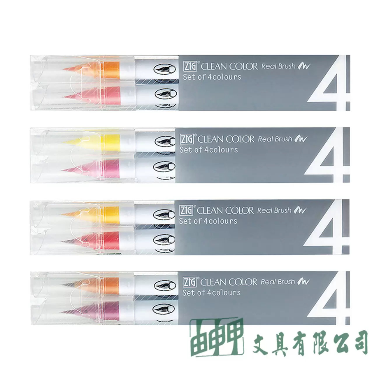 吳竹 RB-6000AT/4V 彩繪毛筆4色組