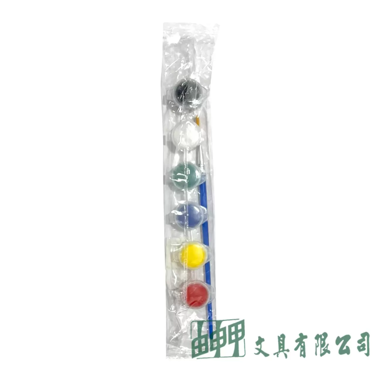 由申甲 6色壓克力顏料(含水彩筆)/3ml