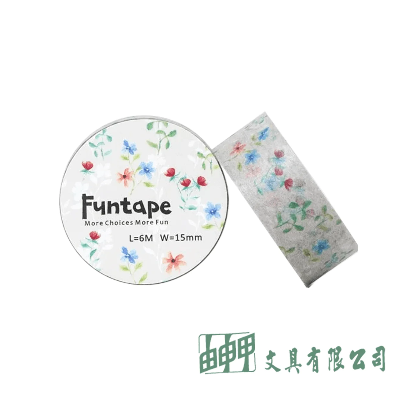 知音文創 Funtape 15W 花草天空系列紙膠帶
