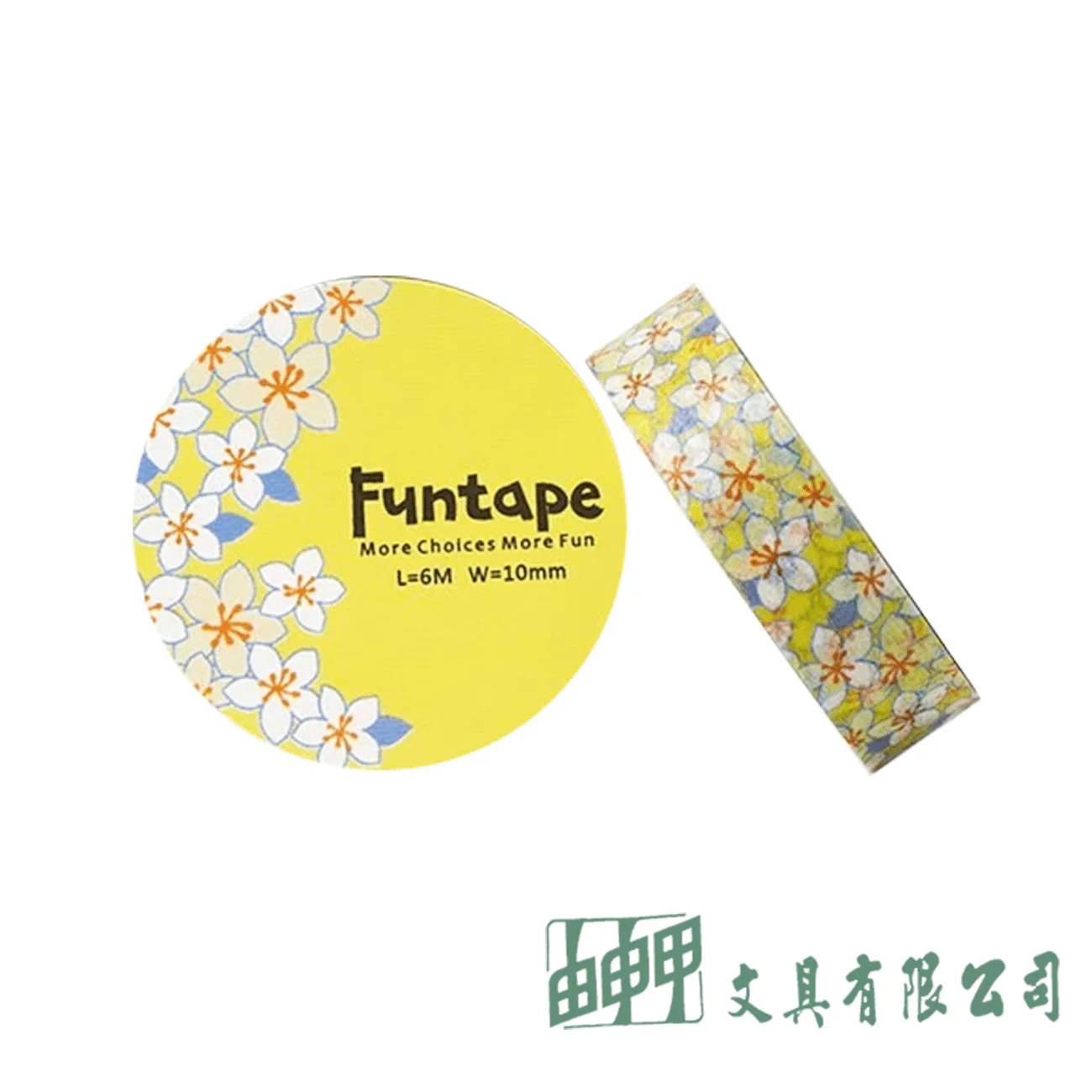 知音文創 Funtape 15W 小花系列紙膠帶