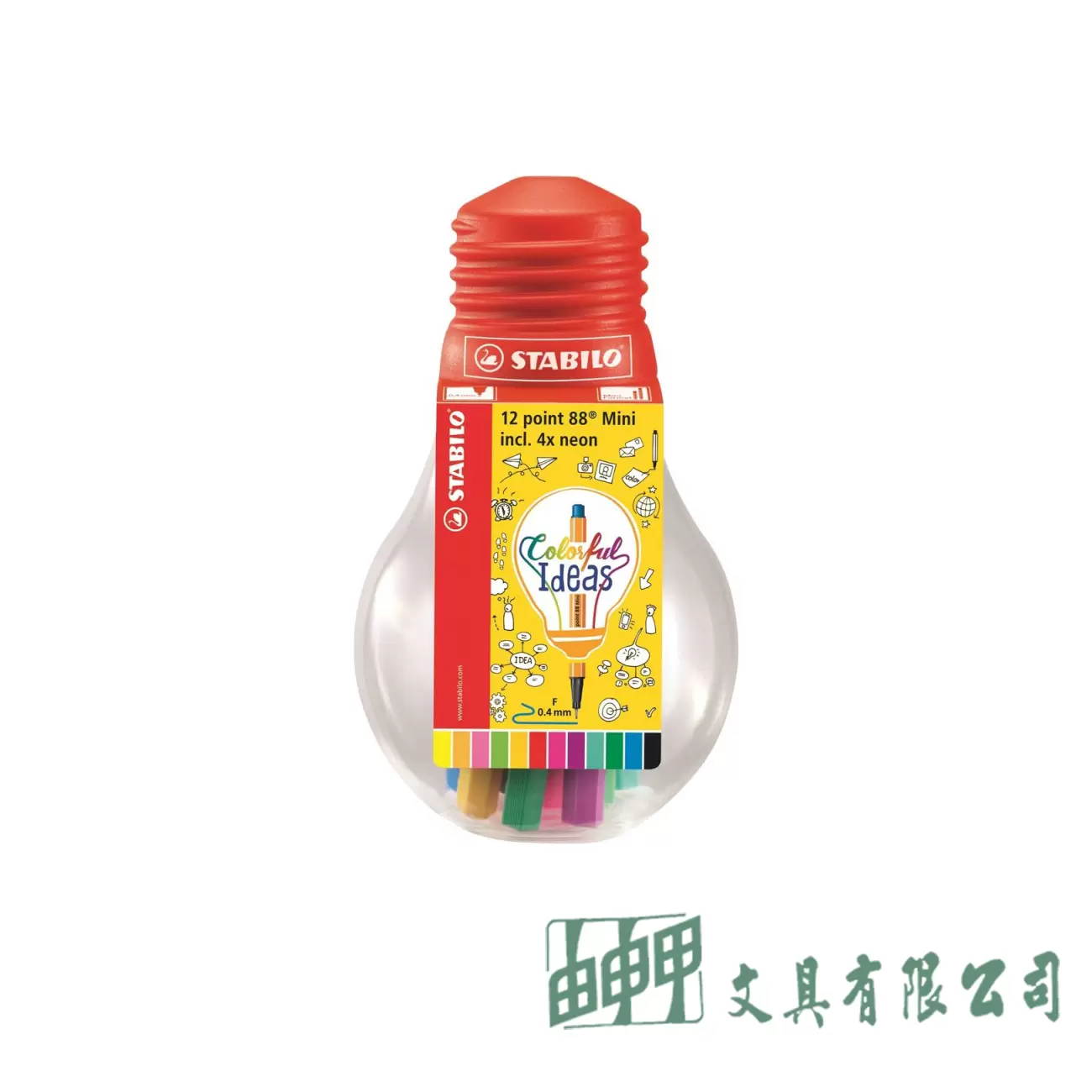 STABILO 思筆樂 Point 88 Mini Colorful Ideas 迷你簽字筆12色典藏組