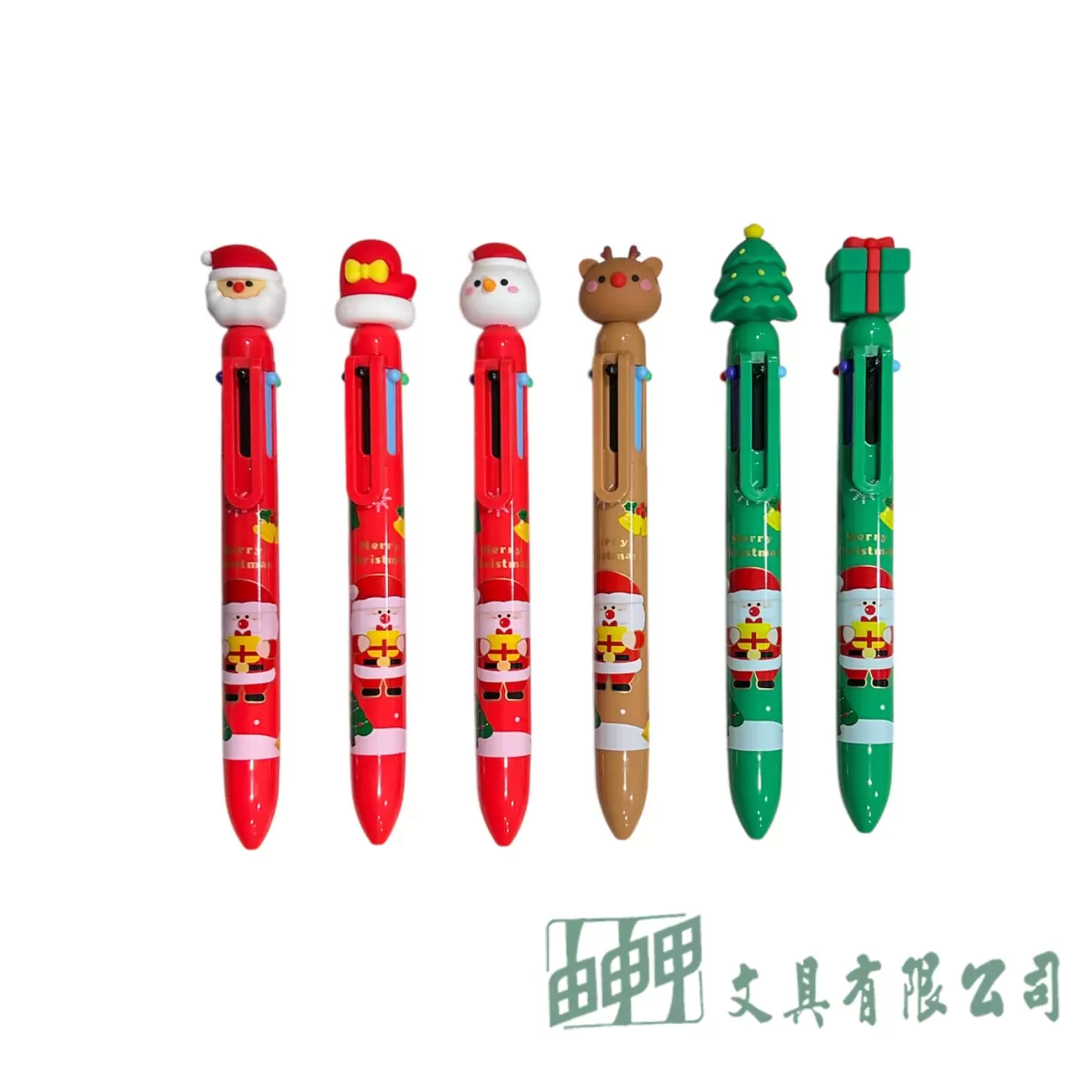 由申甲 聖誕狂歡夜六色手帳筆