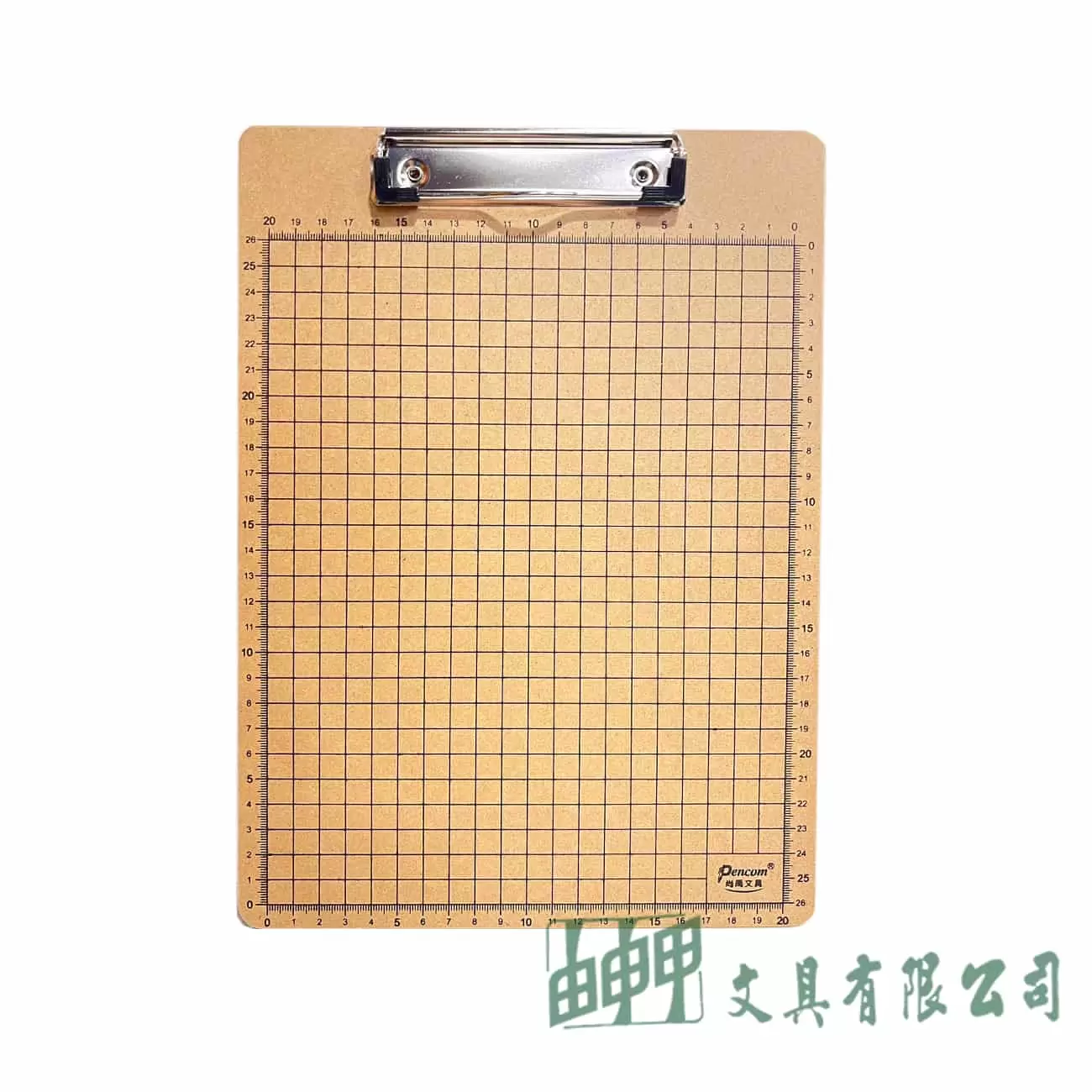 尚禹文具 PL-45 A4木板夾(方格面板)