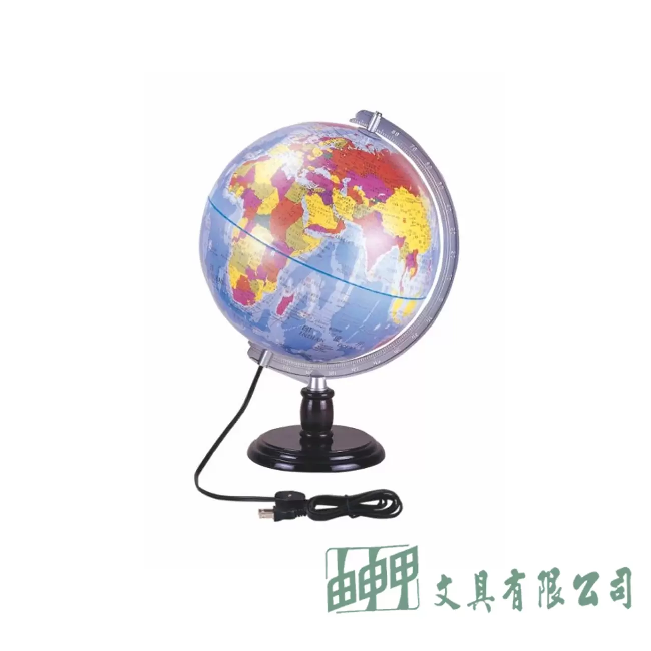 徠福 地球儀 8" (燈光) 高31cm
