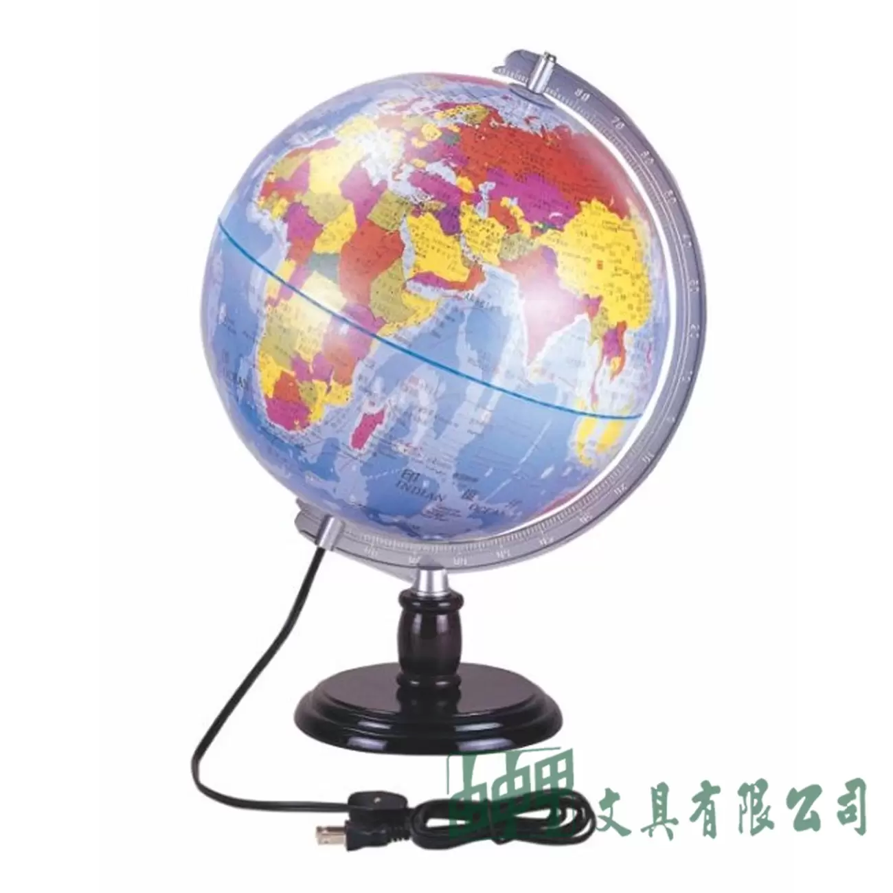 徠福 地球儀 12" (燈光) 高45cm