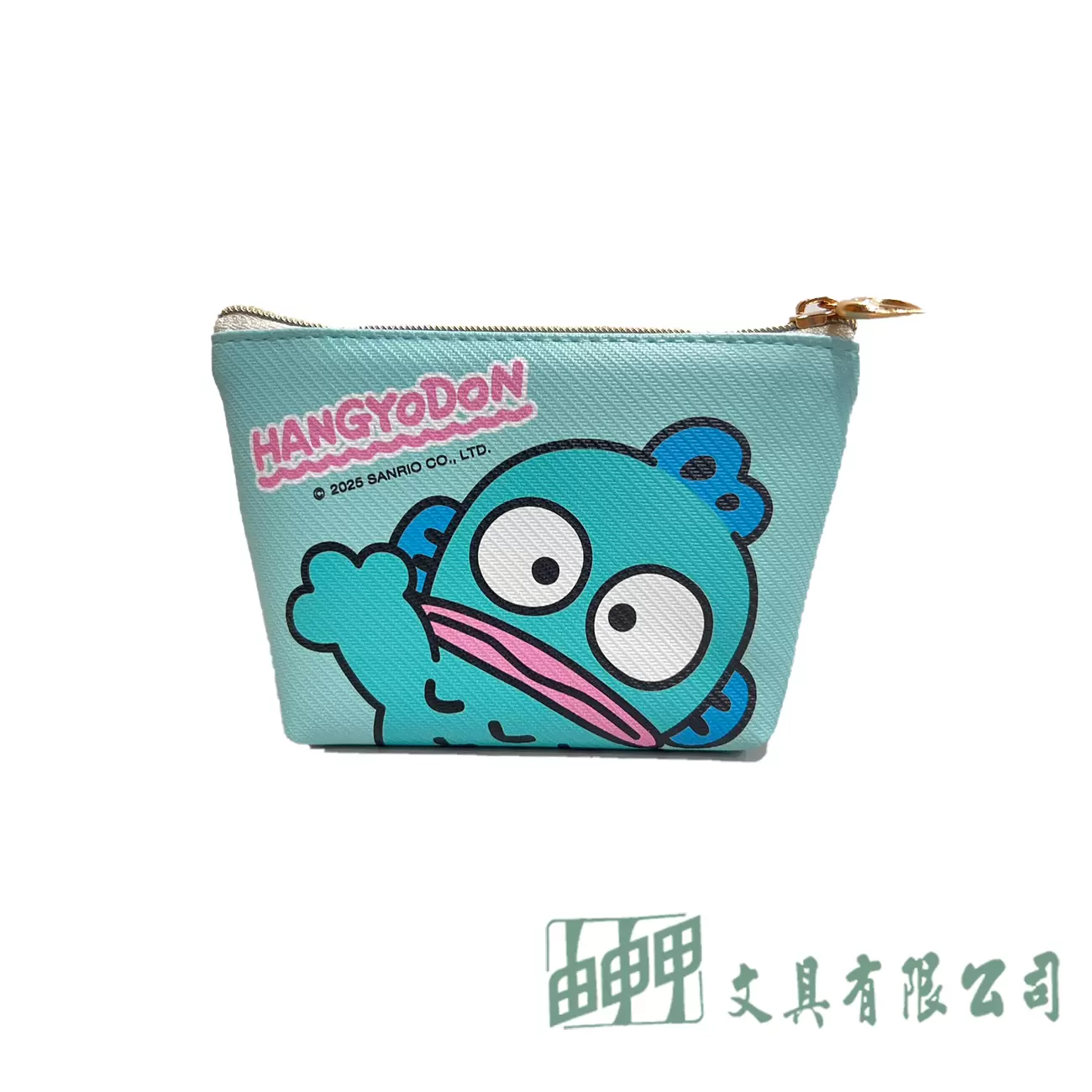 由申甲 人魚漢頓 斜紋皮革零錢包