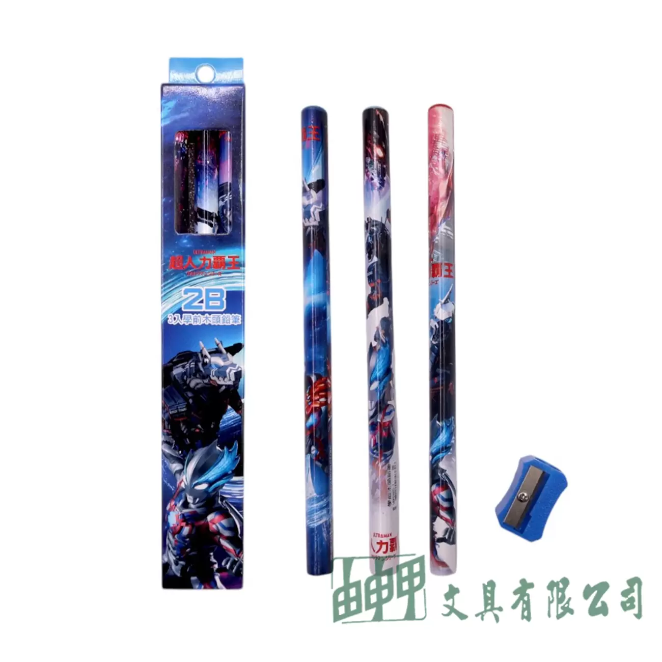   超人力霸王(雅克)2B大三角鉛筆3支
