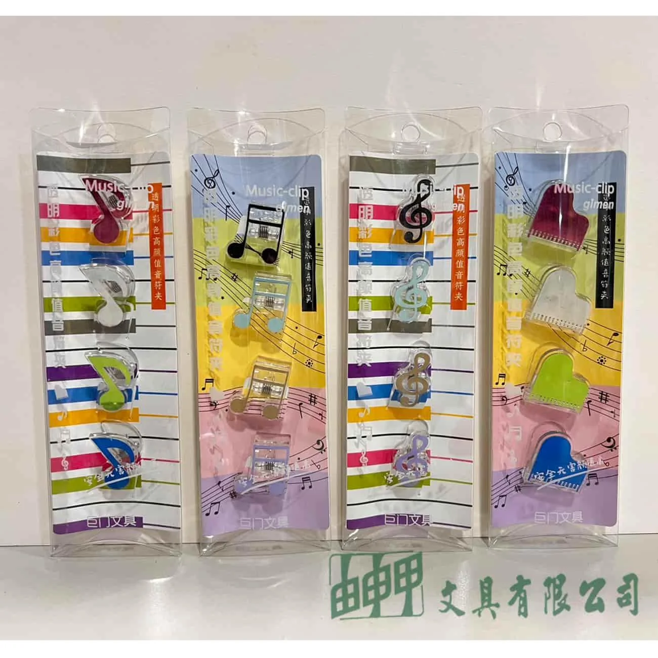    新音符透明夾4入 夾子