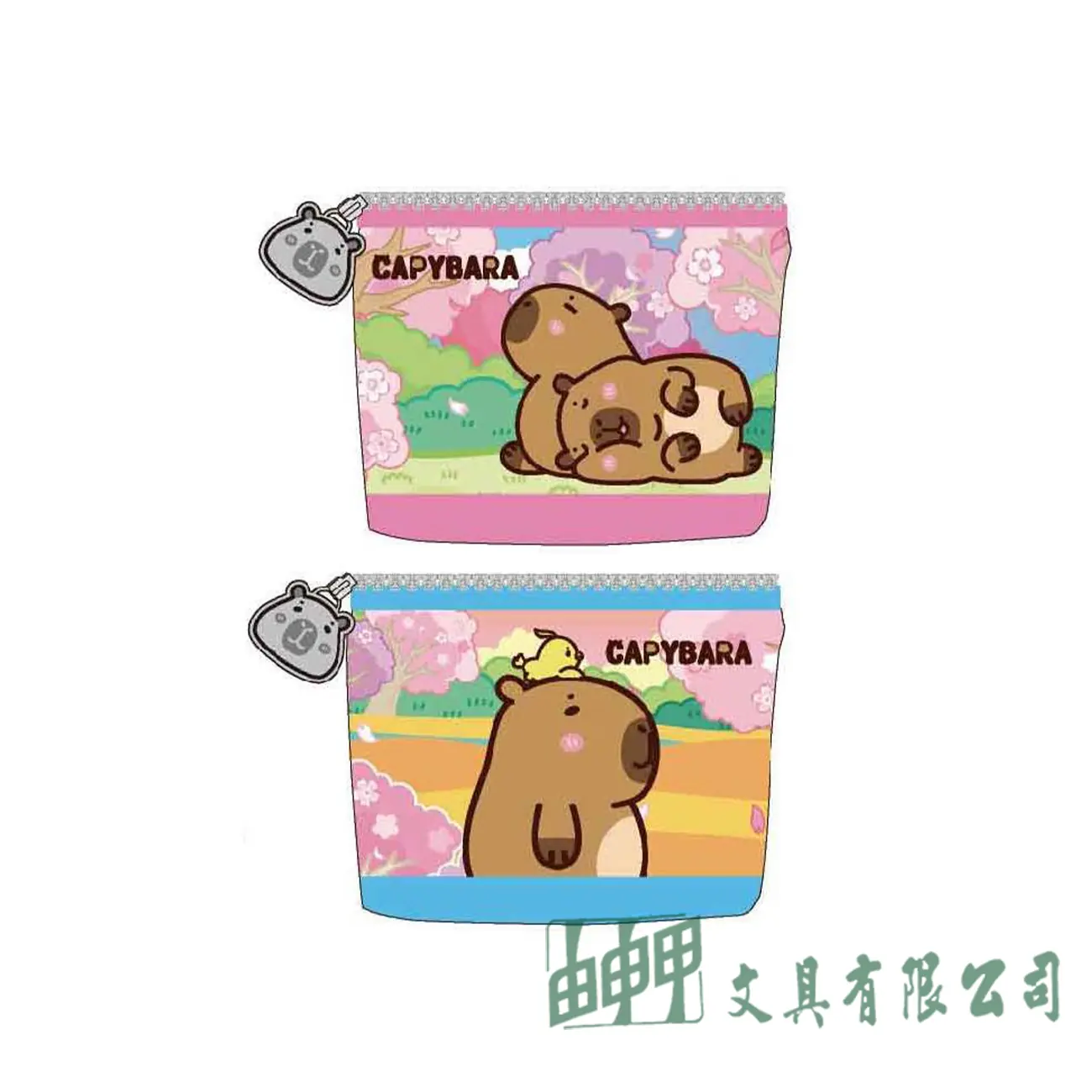    水豚寶(花季系)皮質造型零錢包