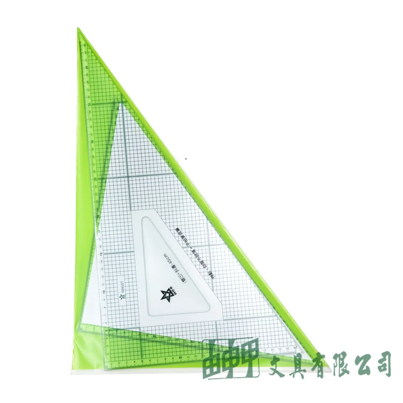 HCS 5045ST方眼三角板45CM