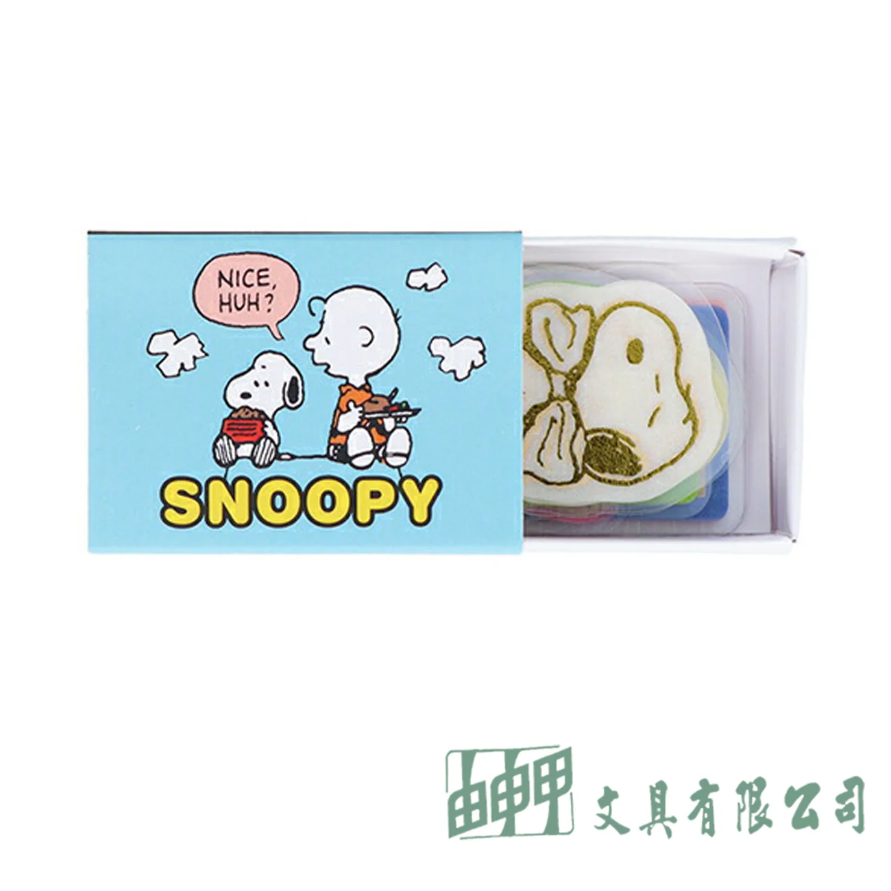    盒裝片狀貼紙-史努比