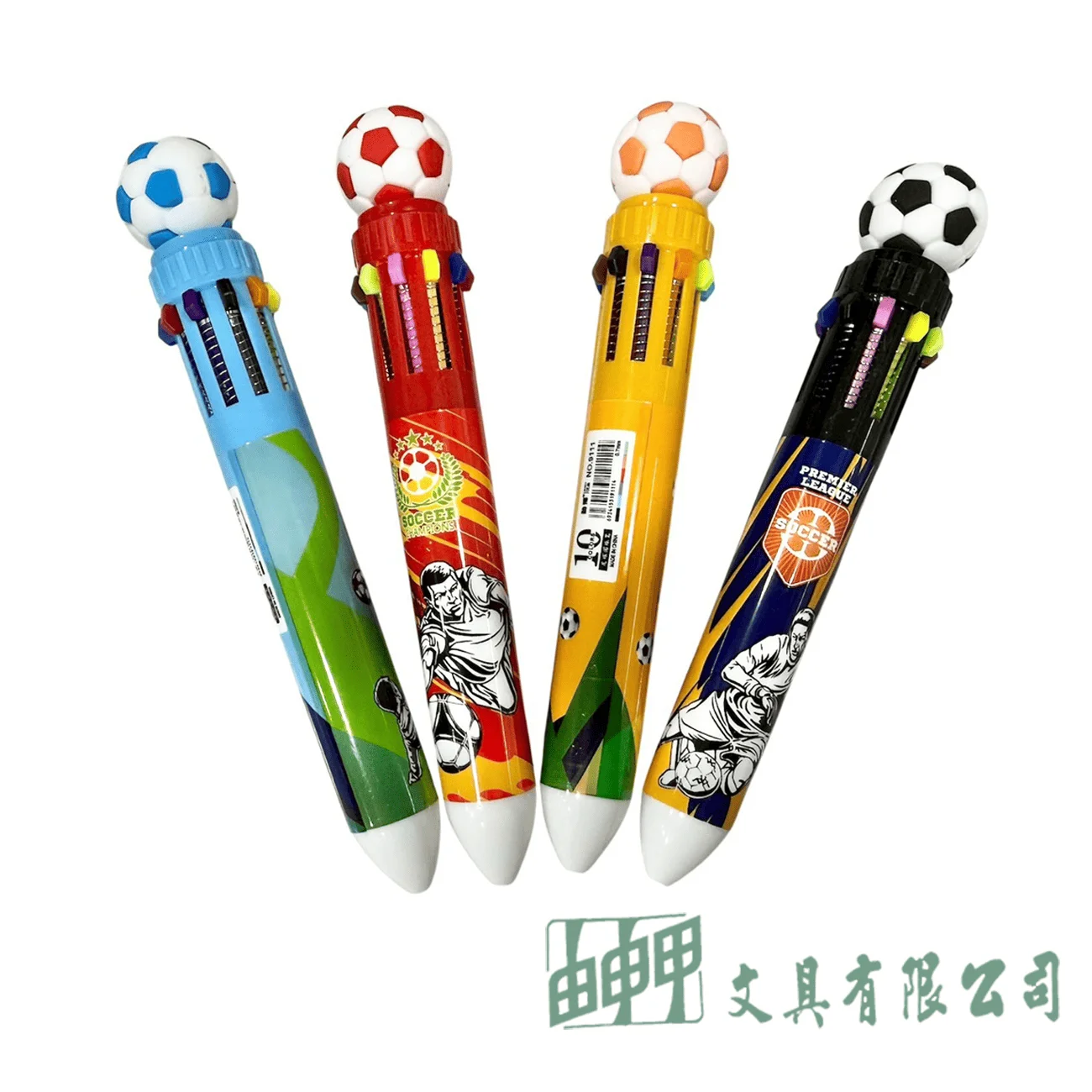 由申甲 9111 10色圓株筆
