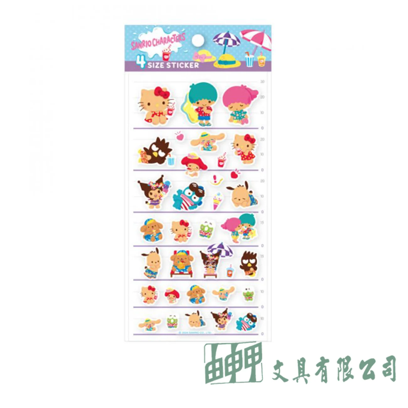 南寶 三麗鷗透明裝飾貼紙