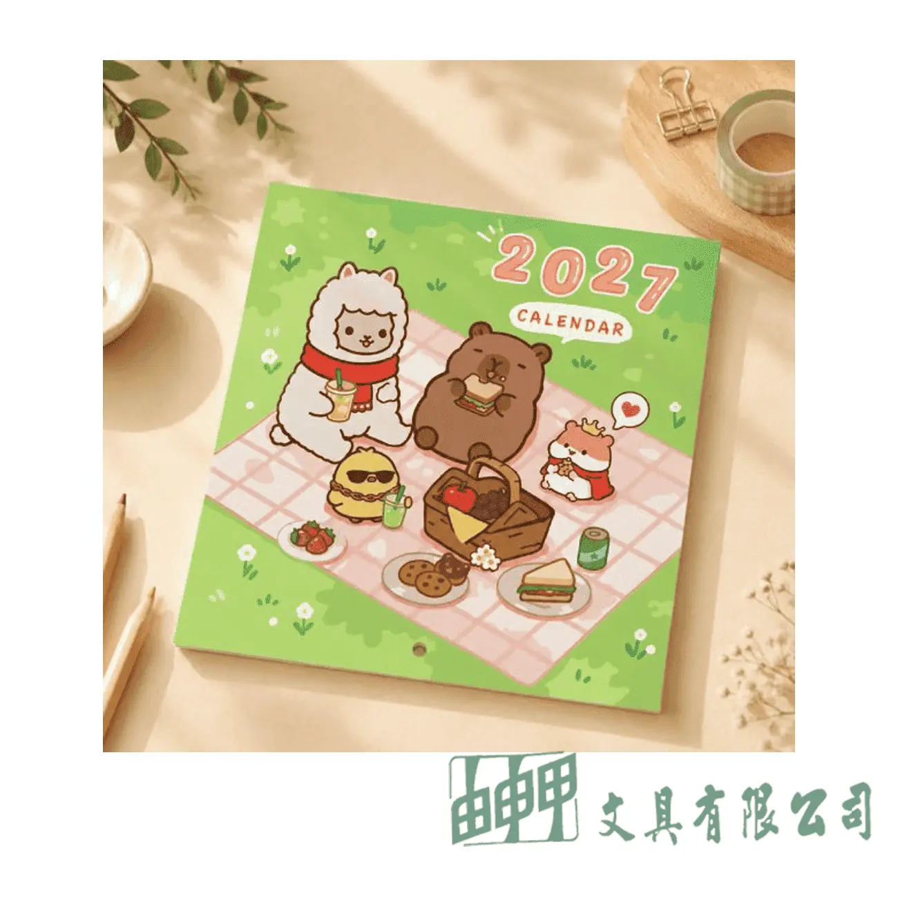    2027 12K月曆-卡皮敦敦